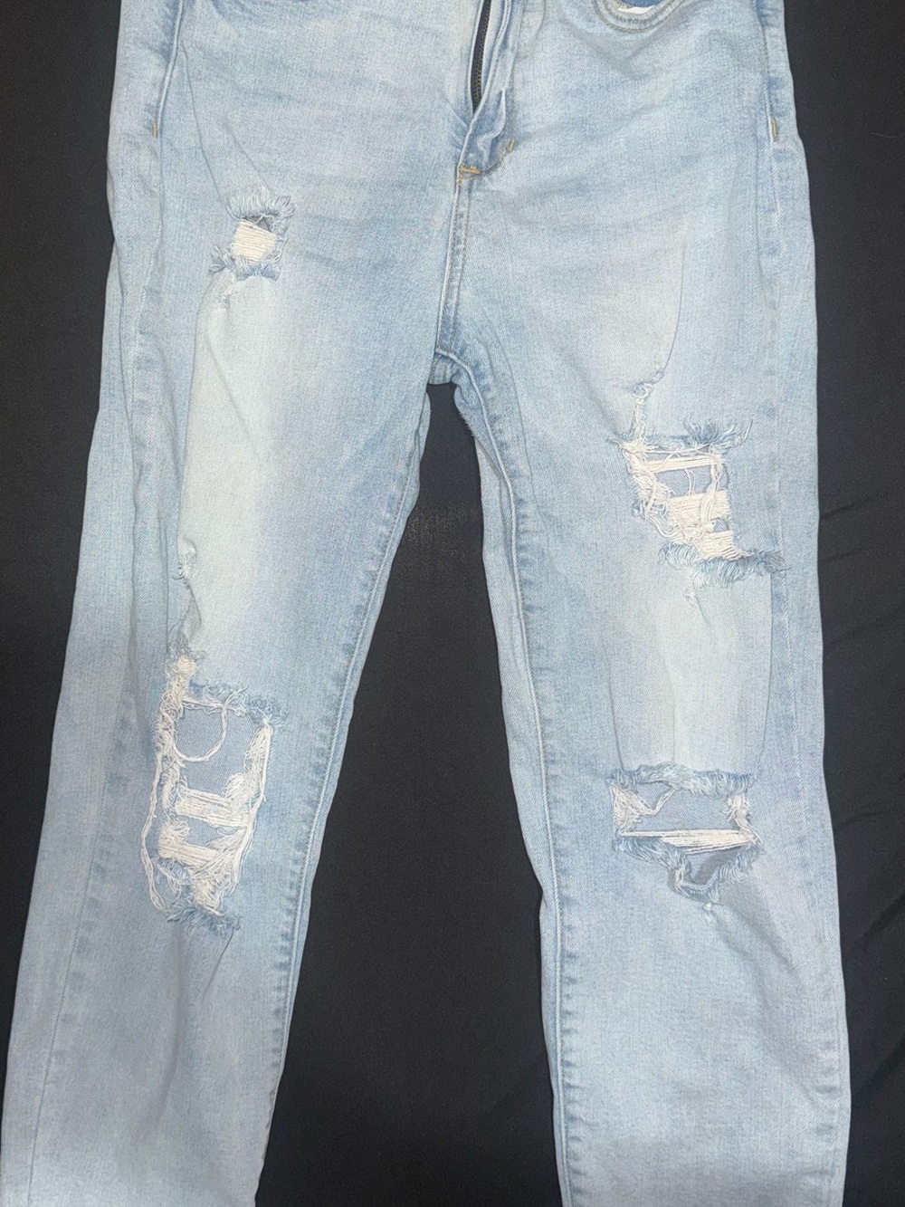 Altar'd State Light Blue Distressed Boyfriend Jeans